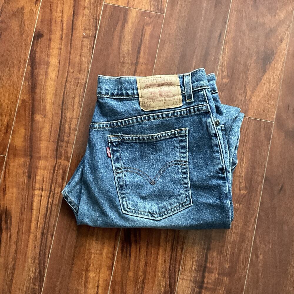 Levi's 512 Tapered Leg Stretch Jeans Size 14 M 34x31 - Picture 6 of 10